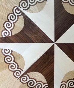 Alternative view of Wood compass rose "Hellenic Star"