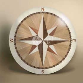 wood floor compass rose laguna