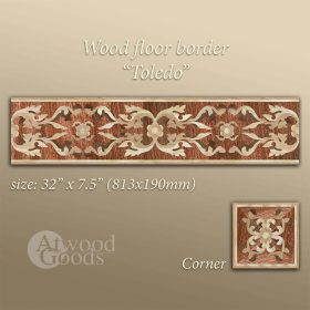 Wood floor border "Toledo"